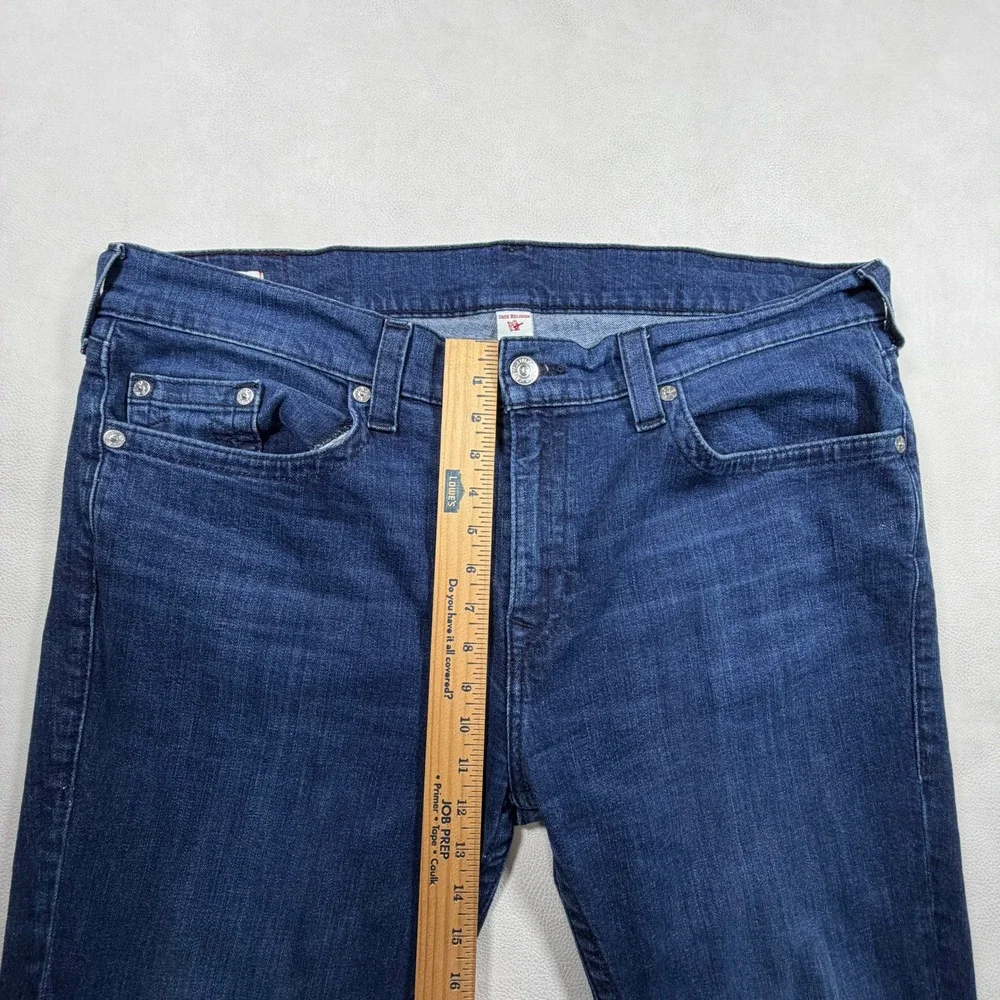 True Religion Mens Rocco‎ Relaxed Skinny Jeans Indigo Dark Wash Size 44x30 40